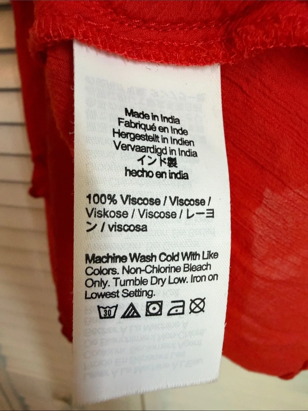 J. Crew Medium Bright Red Orange Ruffle Cami Spaghetti Straps Crinkle Tank